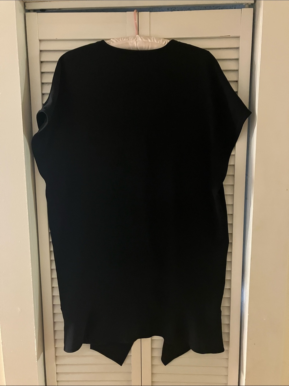 IRO Black Gameen Drop Waist V-neck Dress Size 38 or Medium - Picture 7 of 10